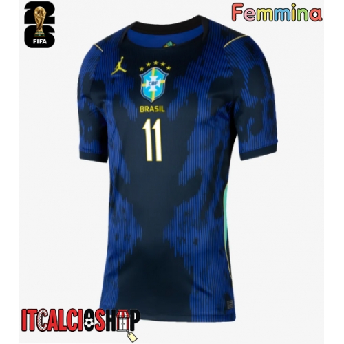 Brasile Raphinha Belloli #11 Seconda Maglia Femmina Mondiali 2026 Manica Corta